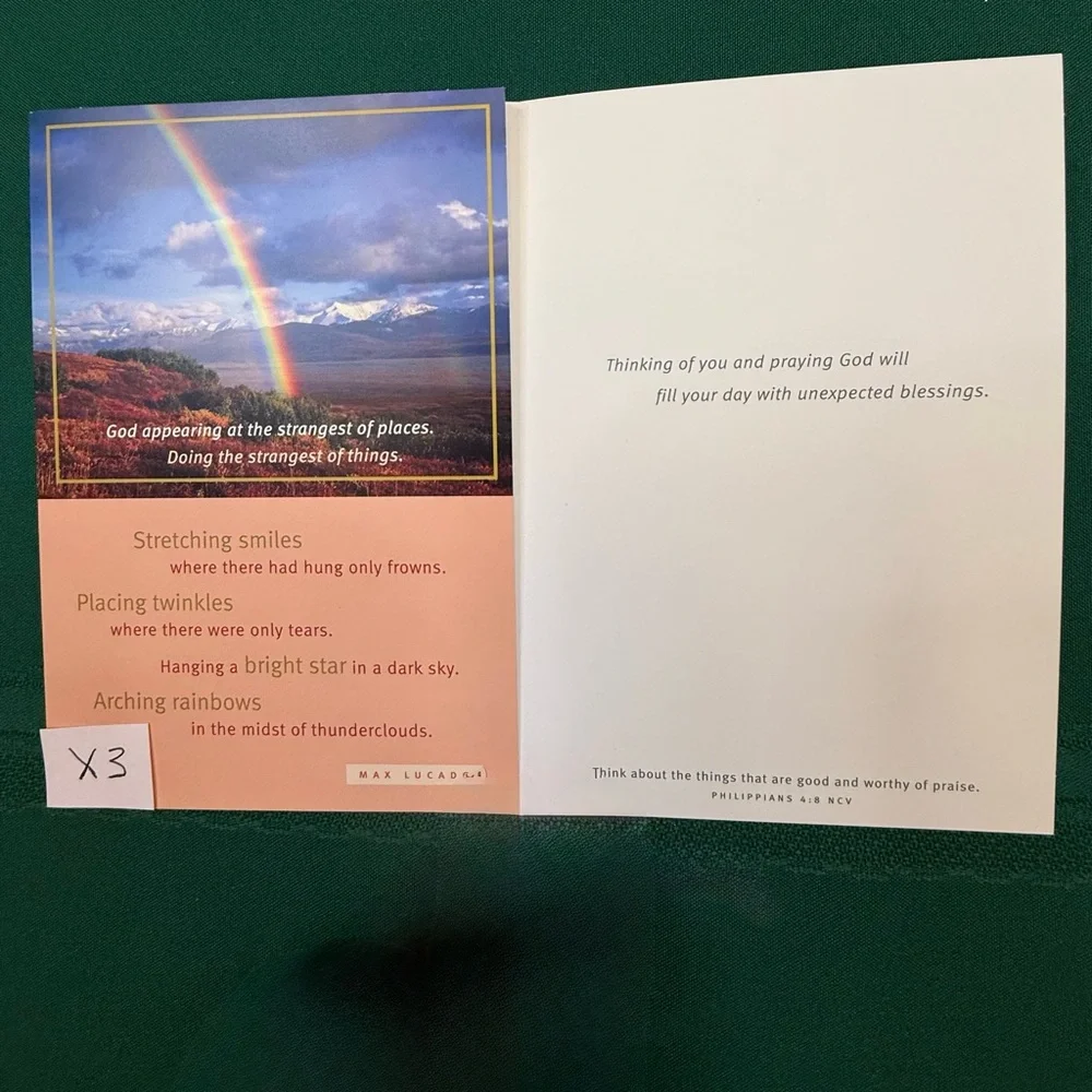 27 Day Spring Inspirational Greeting Cards - NO Envelopes